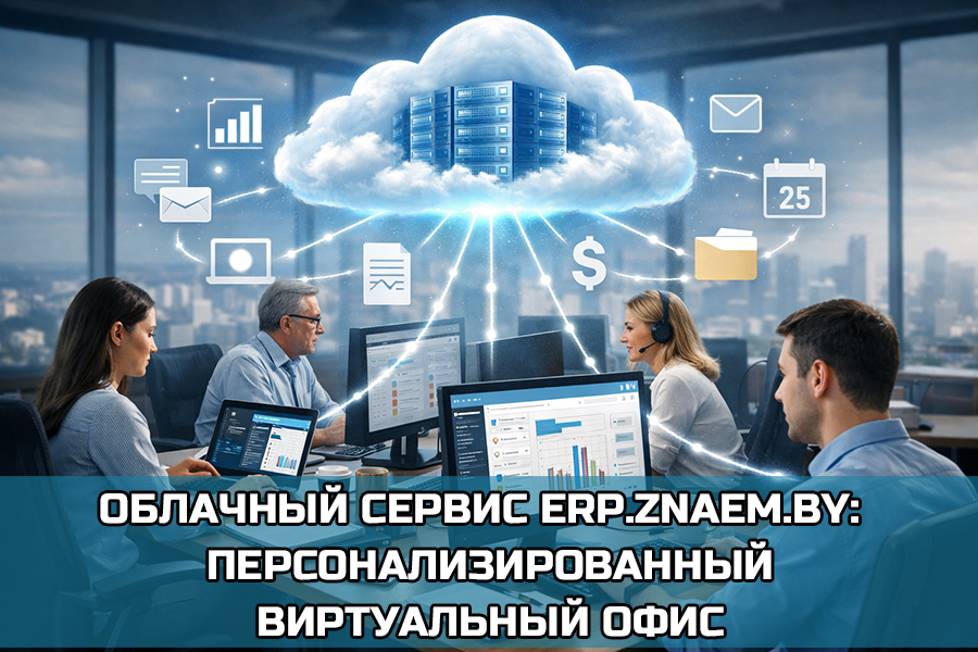 Облачный сервис ERP.Znaem.by: персонализированный виртуальный офис для управления системами менеджмента и операционной деятельностью