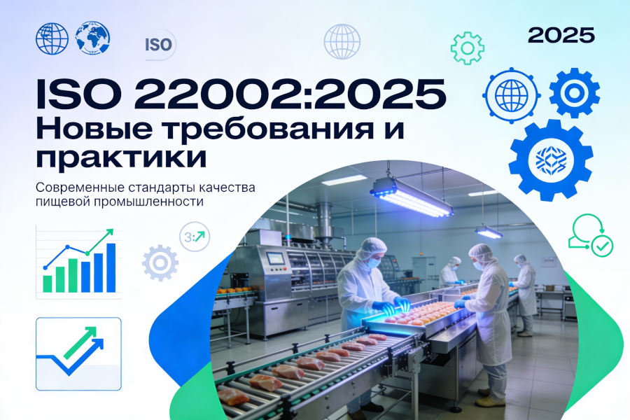 Современные стандарты качества пищевой промышленности: ISO 22002:2025: новые требования и практики