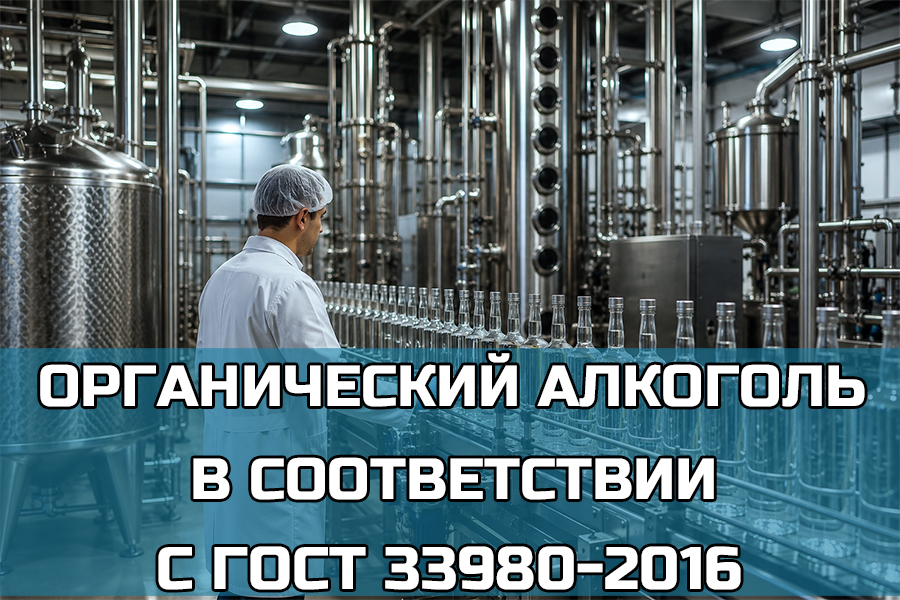 Органический алкоголь в соответствии с ГОСТ 33980-2016. Технологии и правила.